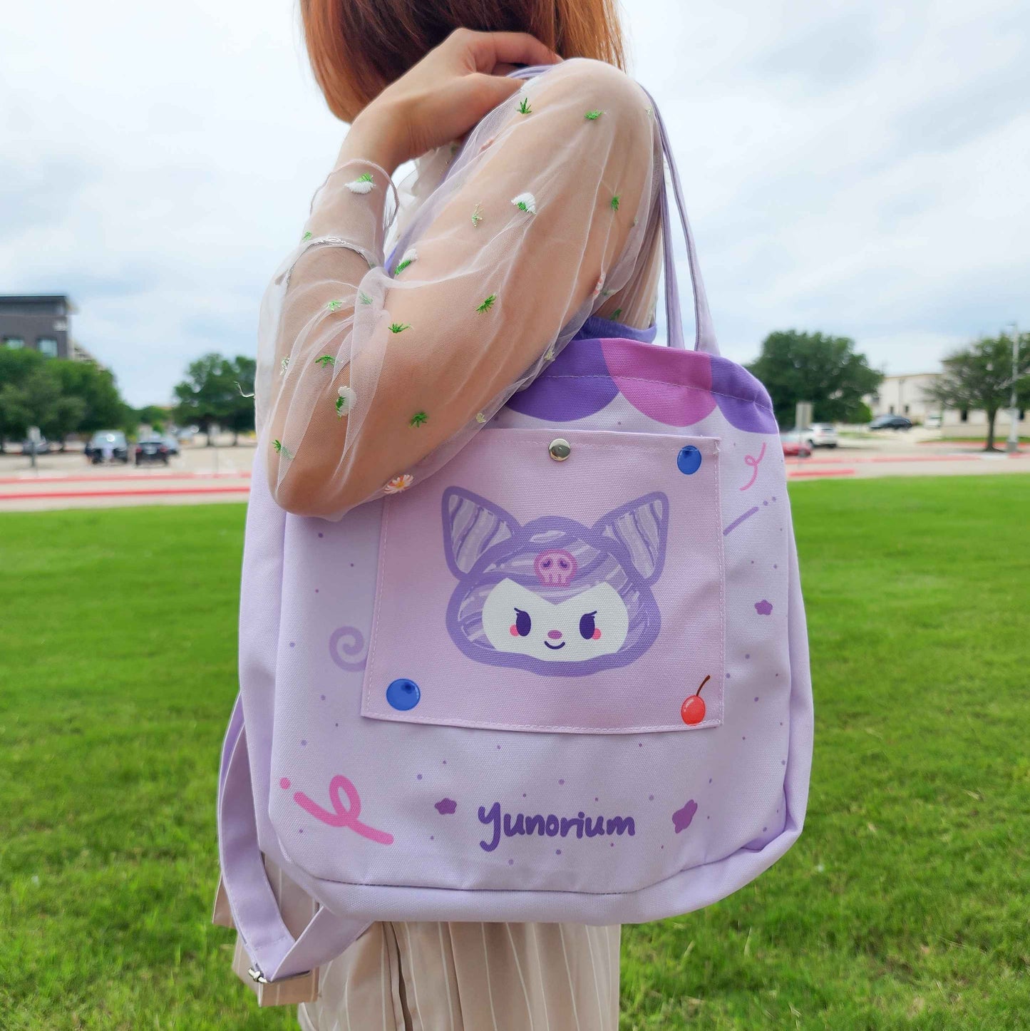 Purple Bunny Parfait Tote Bag