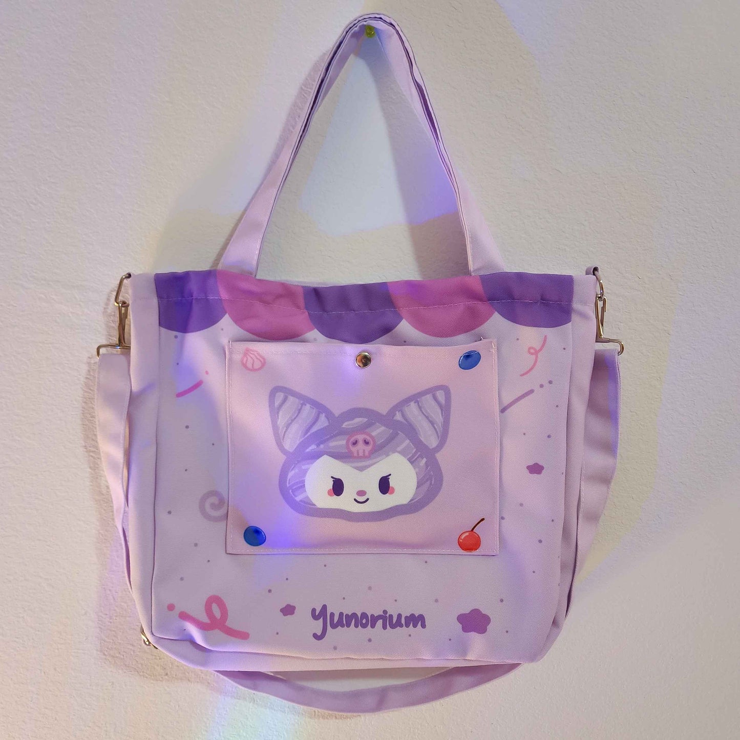 Purple Bunny Parfait Tote Bag