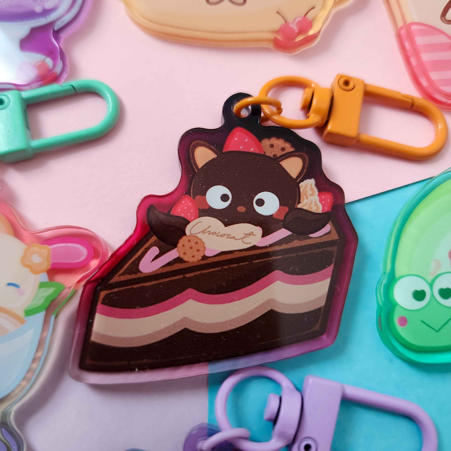 Cute Character Dessert Keychains