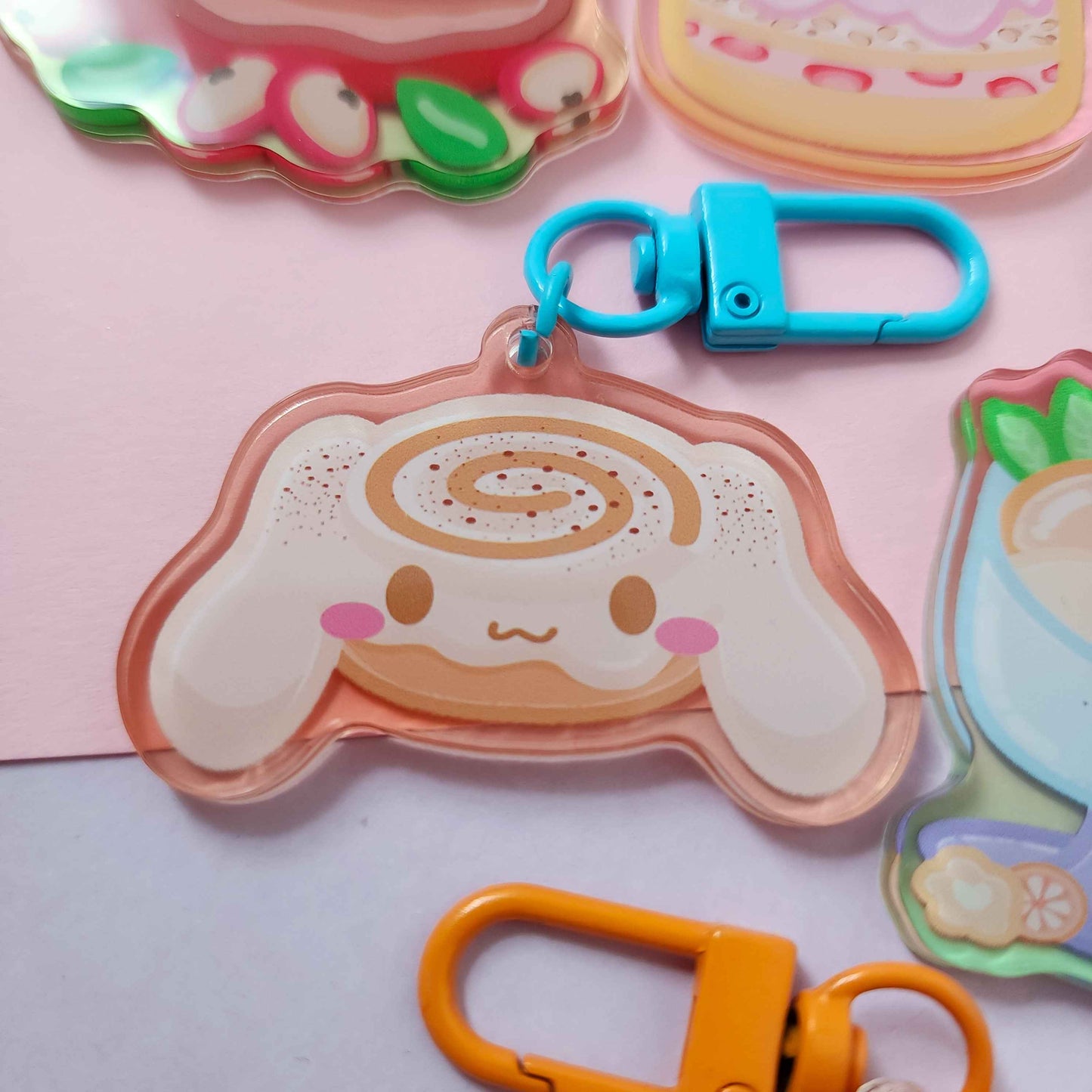 Cute Character Dessert Keychains