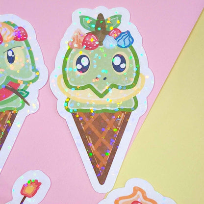 Generation 1-4 Starter Ice Cream Stickers