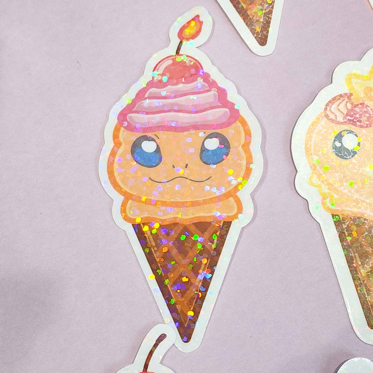 Generation 1-4 Starter Ice Cream Stickers