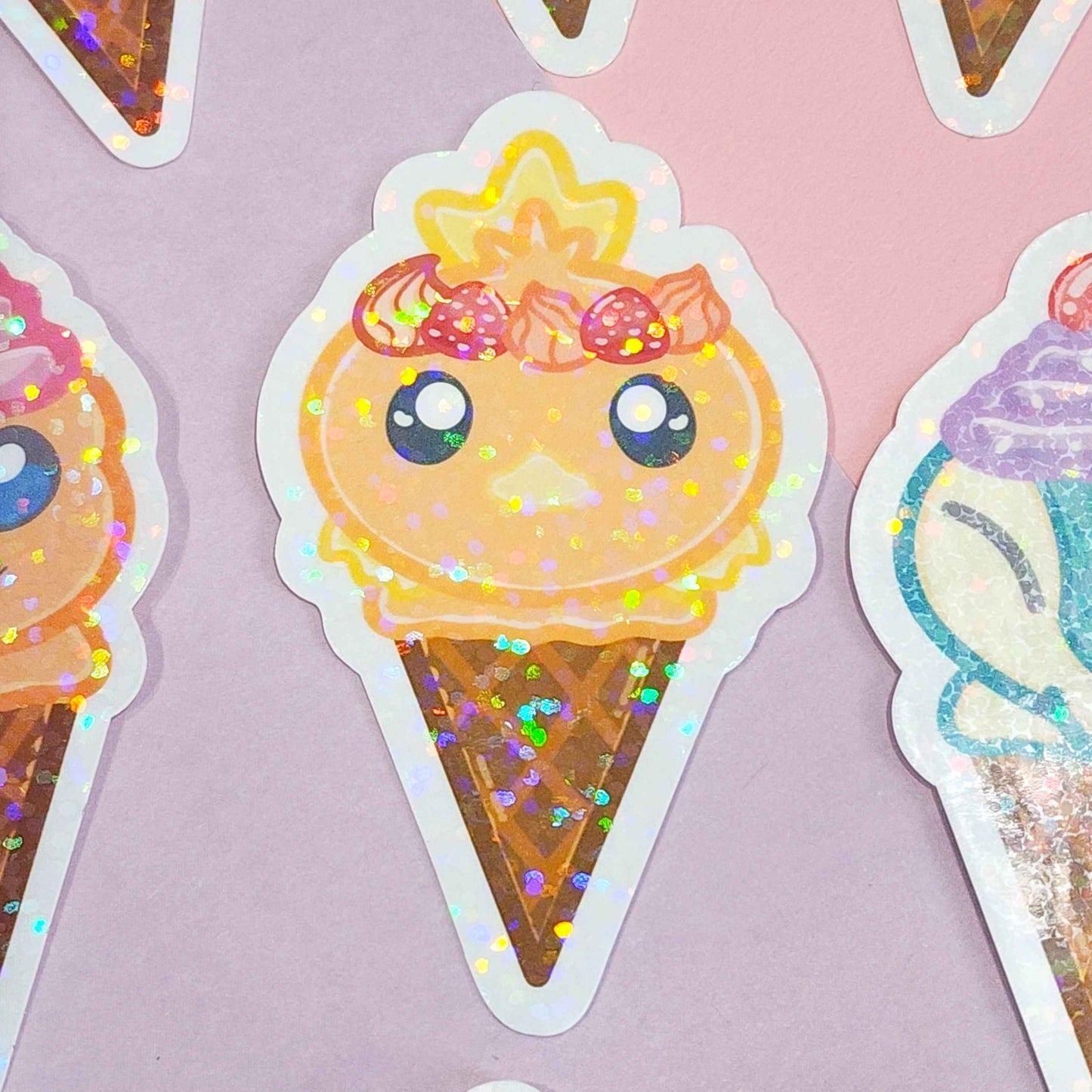 Generation 1-4 Starter Ice Cream Stickers