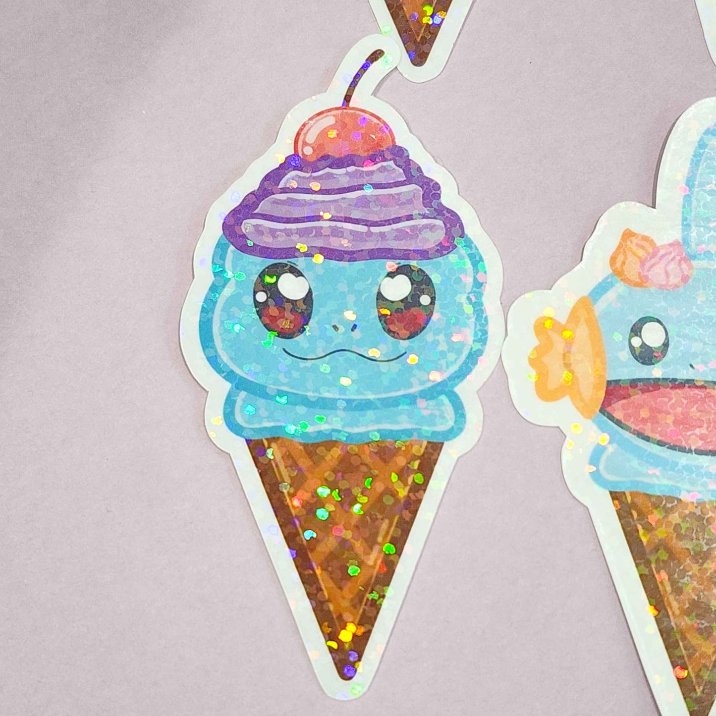 Generation 1-4 Starter Ice Cream Stickers