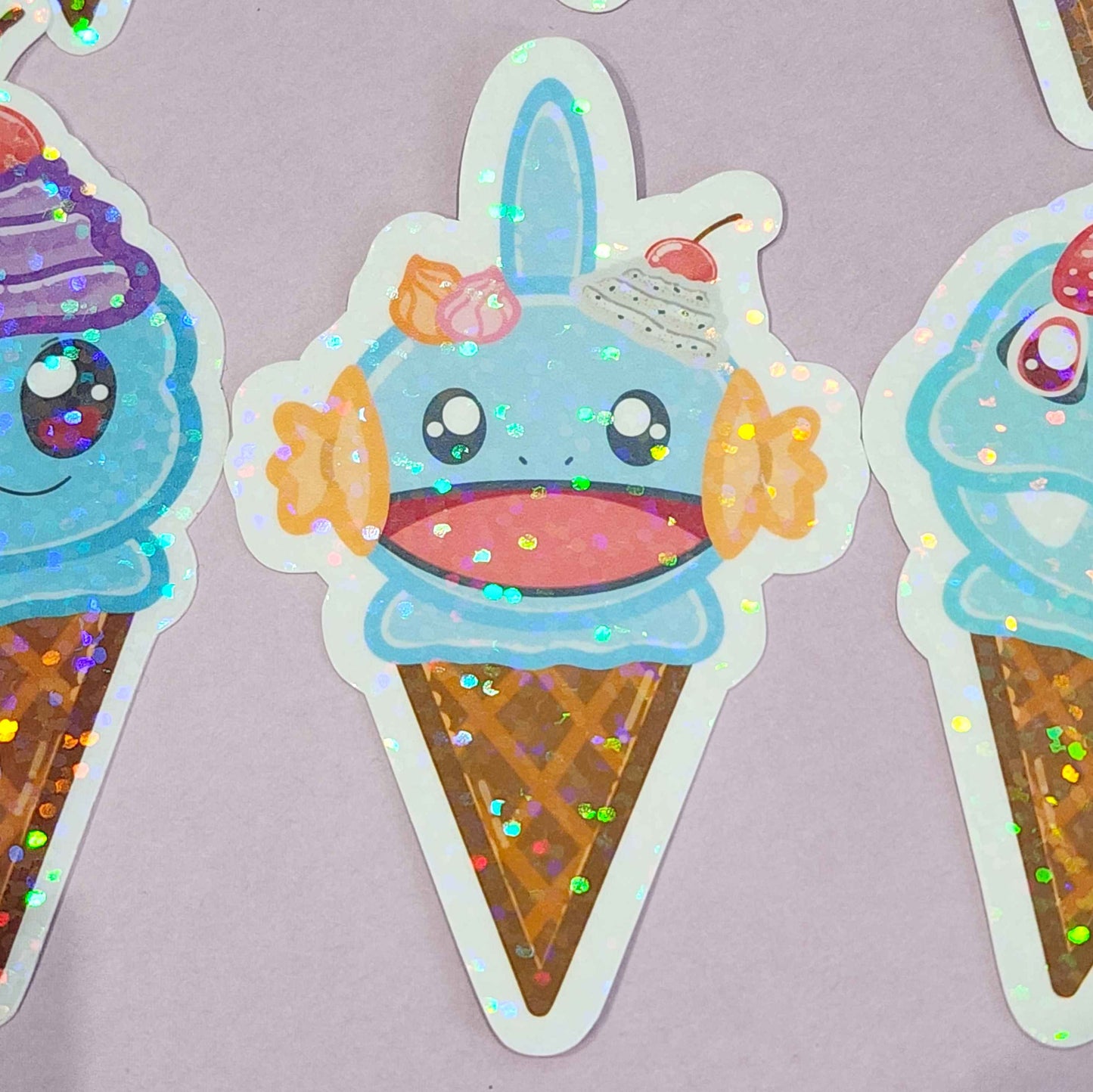 Generation 1-4 Starter Ice Cream Stickers