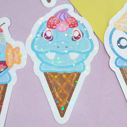 Generation 1-4 Starter Ice Cream Stickers