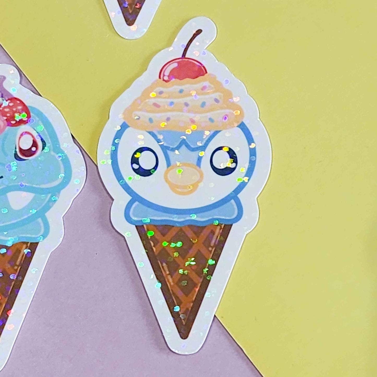 Generation 1-4 Starter Ice Cream Stickers