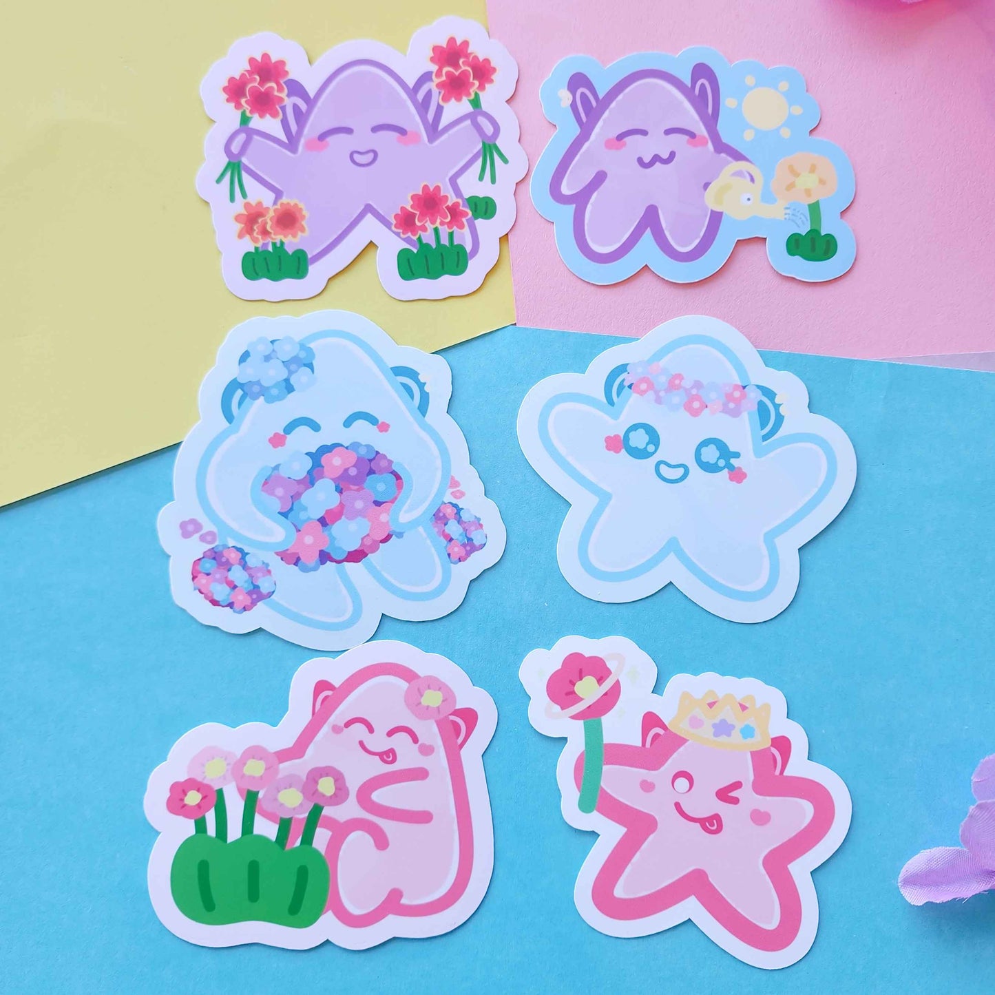 Mascot Stickers | Flower Edition