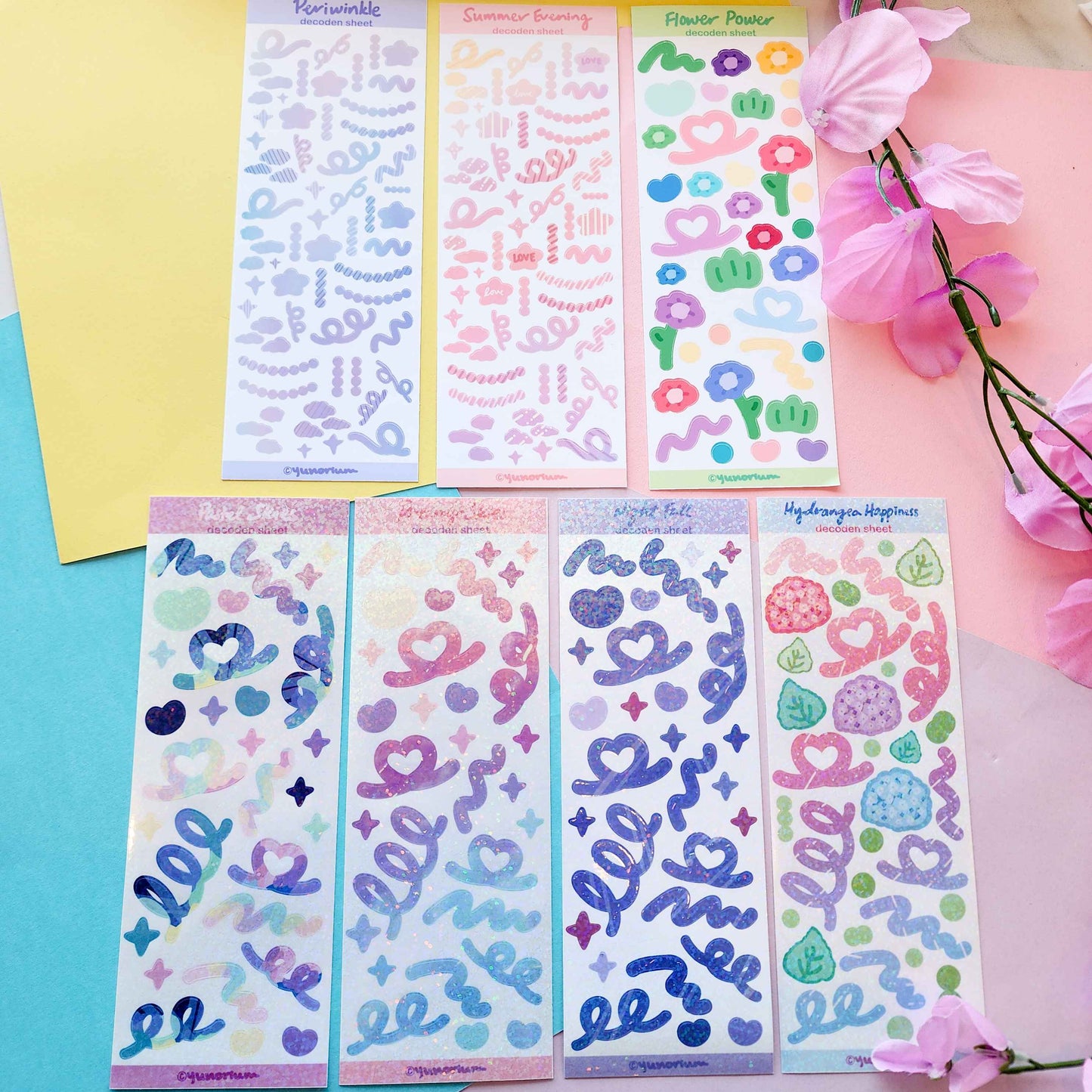 Pastel Decoden Sticker Sheets | Original Design