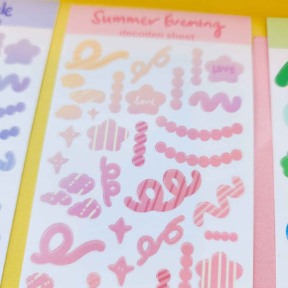 Pastel Decoden Sticker Sheets | Original Design