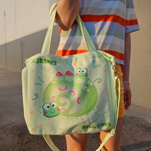 Froggie Roll Cake Tote Bag