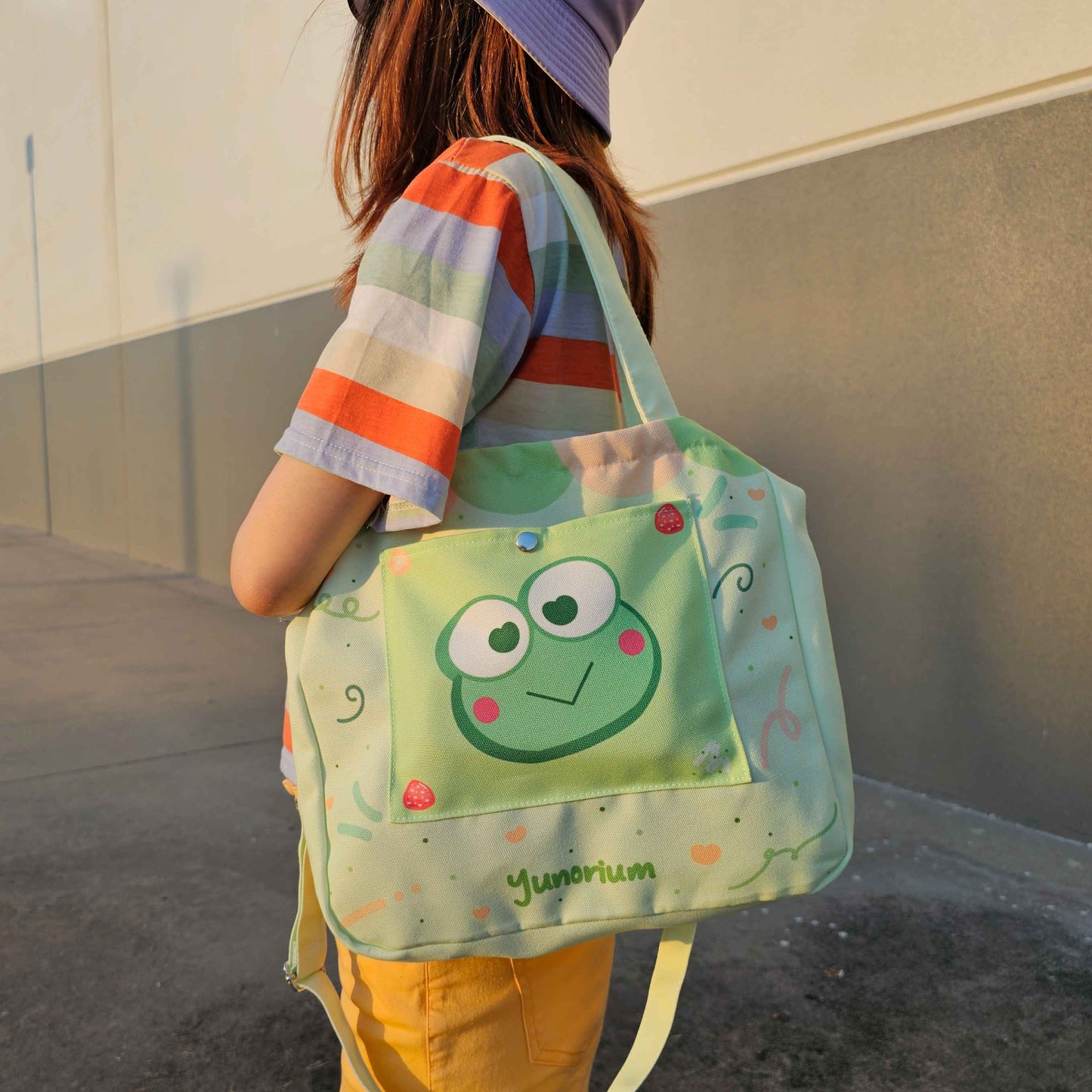 Froggie Roll Cake Tote Bag