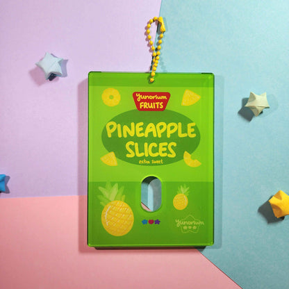 Pineapple Slices | Acrylic Photocard Holder Keychain