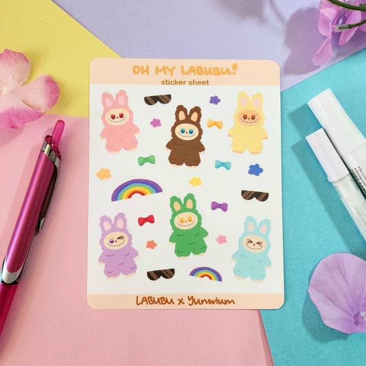 Oh My Labubu Sticker Sheet