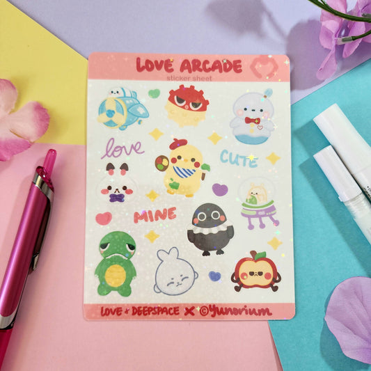 Love Arcade Sticker Sheet | Love and Deepspace