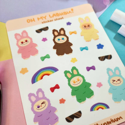 Oh My Labubu Sticker Sheet