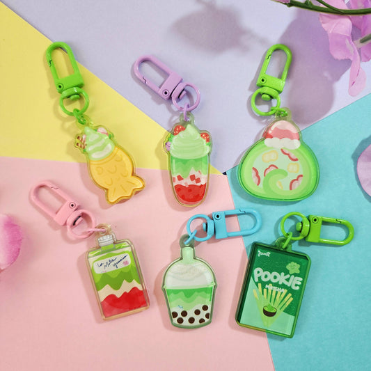 Matcha Menu Keychains