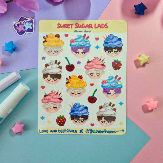 Sweet Sugar LADS Sticker Sheet | Love and Deepspace