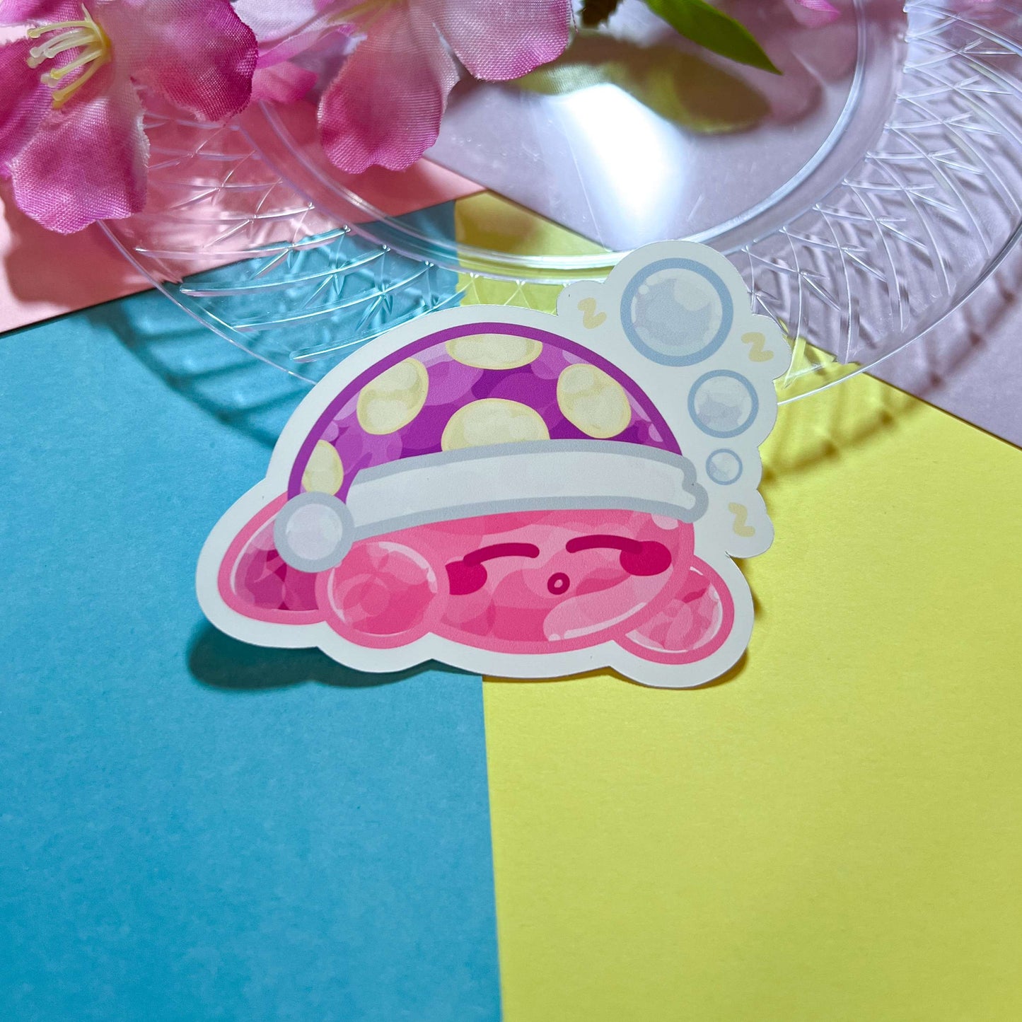 Bubble Jelly Kirby Stickers (Matte)