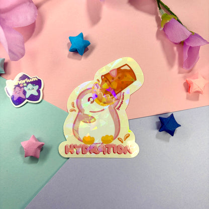 HYDRATION Penguin Stickers