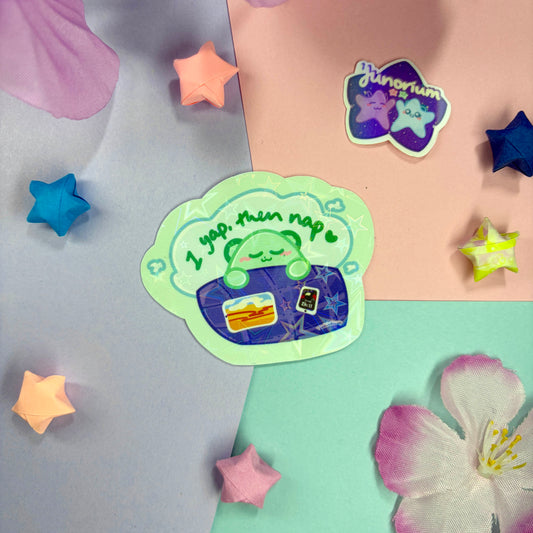 I Yap Then Nap Lu Mascot Sticker | Novayin Mascots