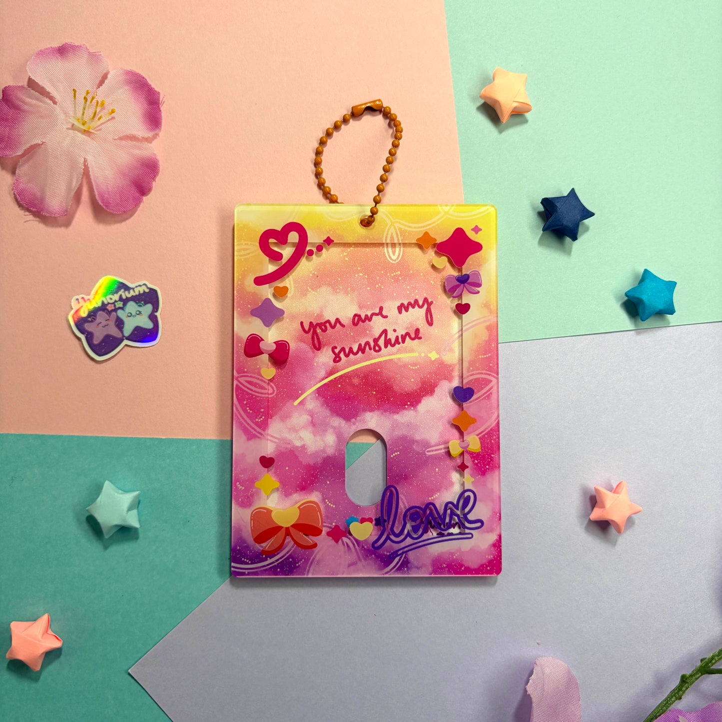 Magic Sun Burst | Acrylic Photocard Holder Keychain