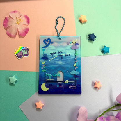 Ocean Blues | Acrylic Photocard Holder Keychain