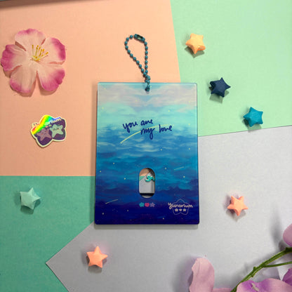 Ocean Blues | Acrylic Photocard Holder Keychain