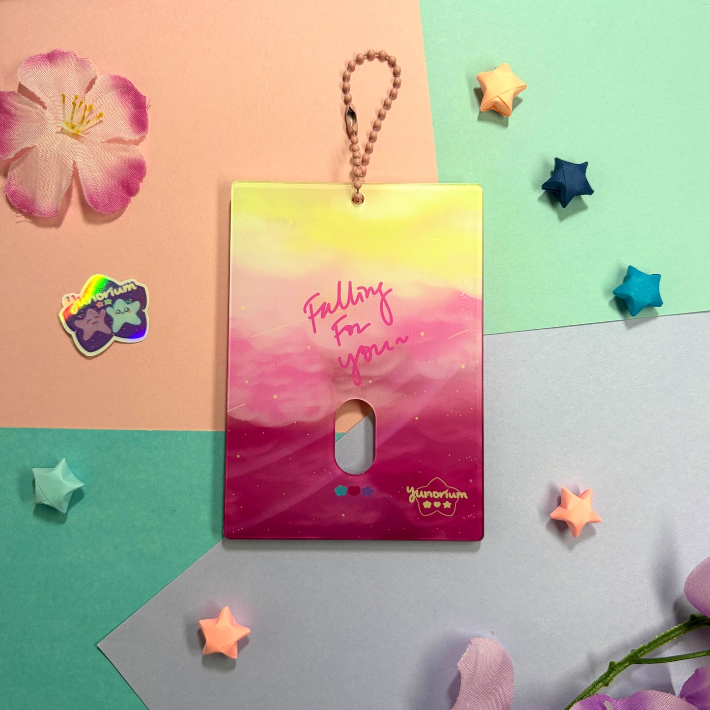 Sakura Morning Mist | Acrylic Photocard Holder Keychain