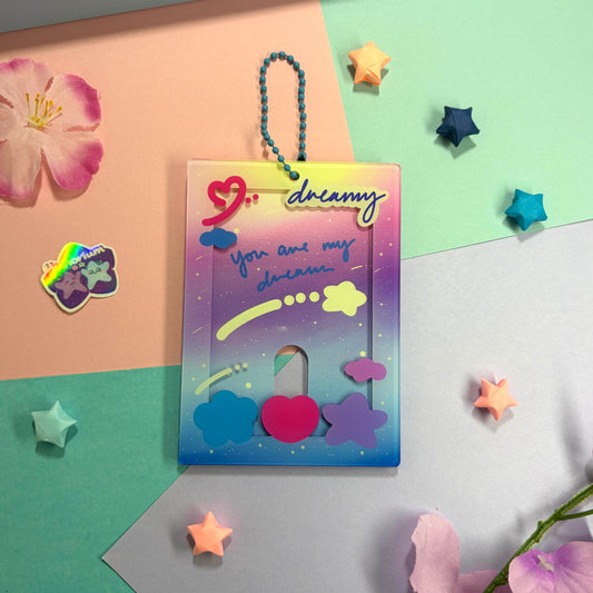 Dreamy Skies | Acrylic Photocard Holder Keychain