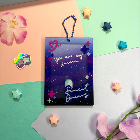 Sweet Dreams Nightfall | Acrylic Photocard Holder Keychain