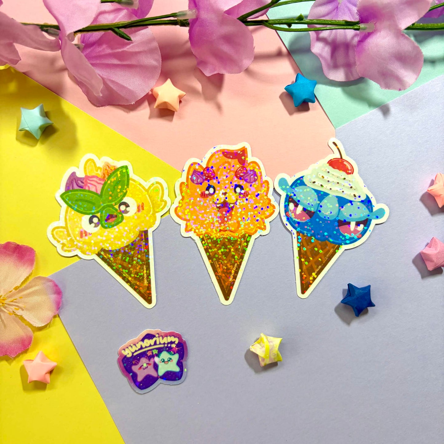 Generation 10 Starter Ice Cream Stickers