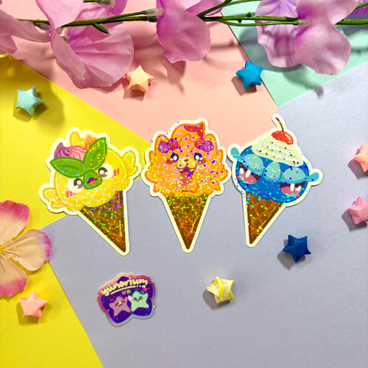 Generation 10 Starter Ice Cream Stickers