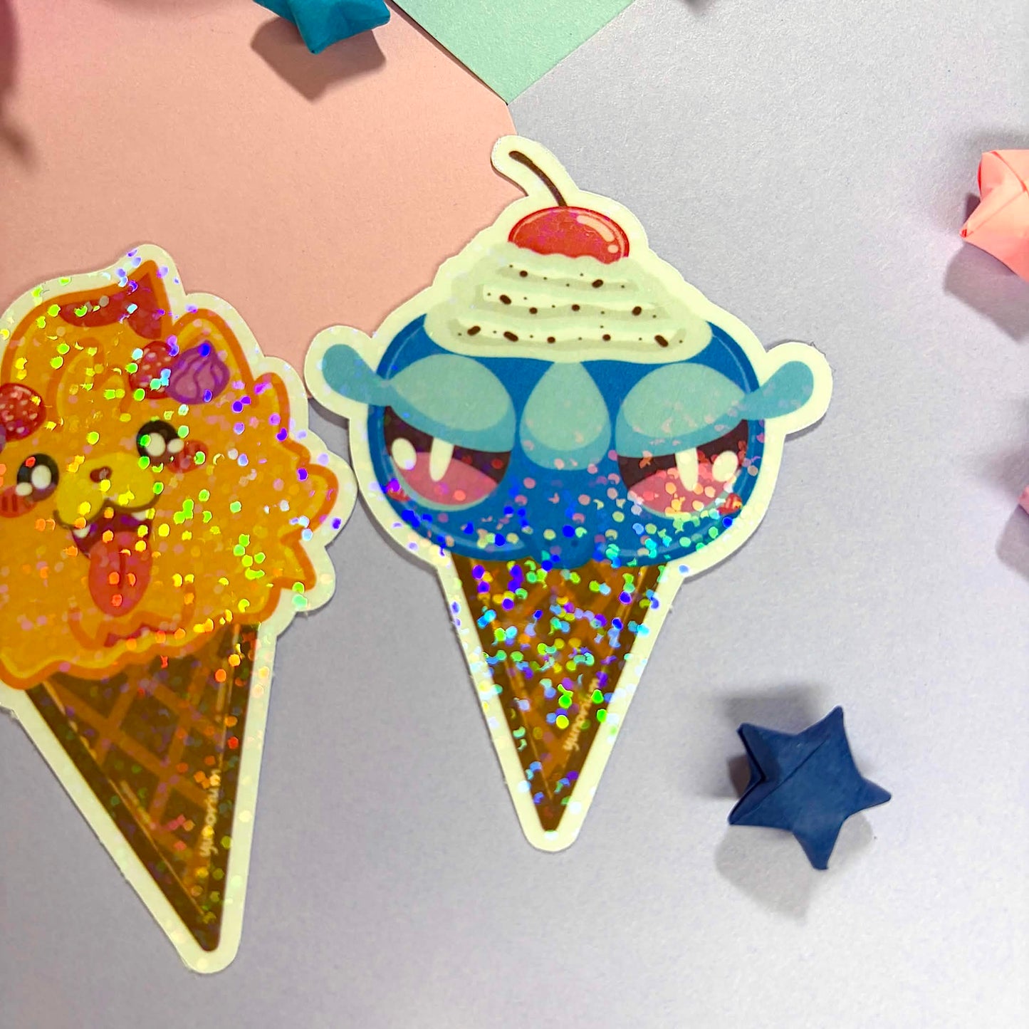 Generation 10 Starter Ice Cream Stickers