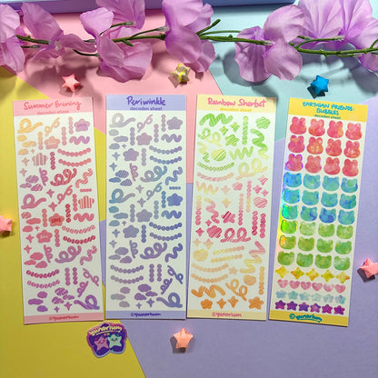 Colorful Shapes Decoden Sticker Sheets | Original Design