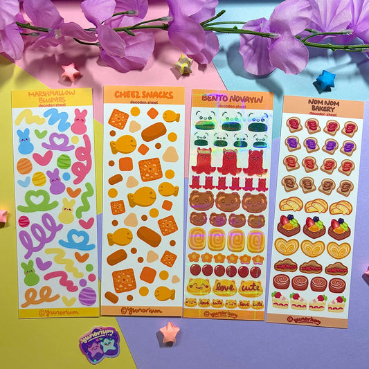 Food & Snacks Decoden Sticker Sheets | Original Design