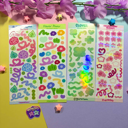 Plants & Flowers Decoden Sticker Sheets | Original Design
