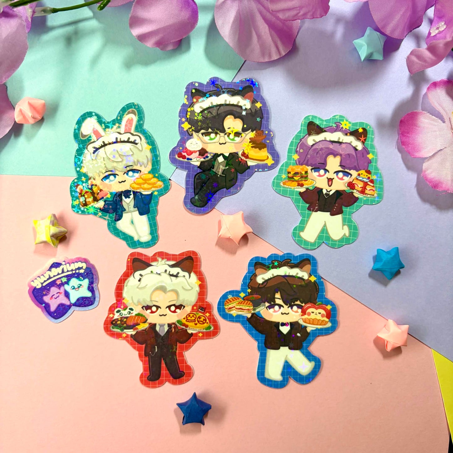 LADS Butler Cafe Stickers | Love and Deepspace