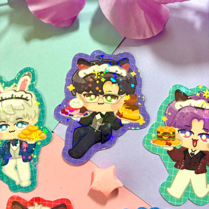 LADS Butler Cafe Stickers | Love and Deepspace
