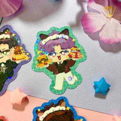 LADS Butler Cafe Stickers | Love and Deepspace