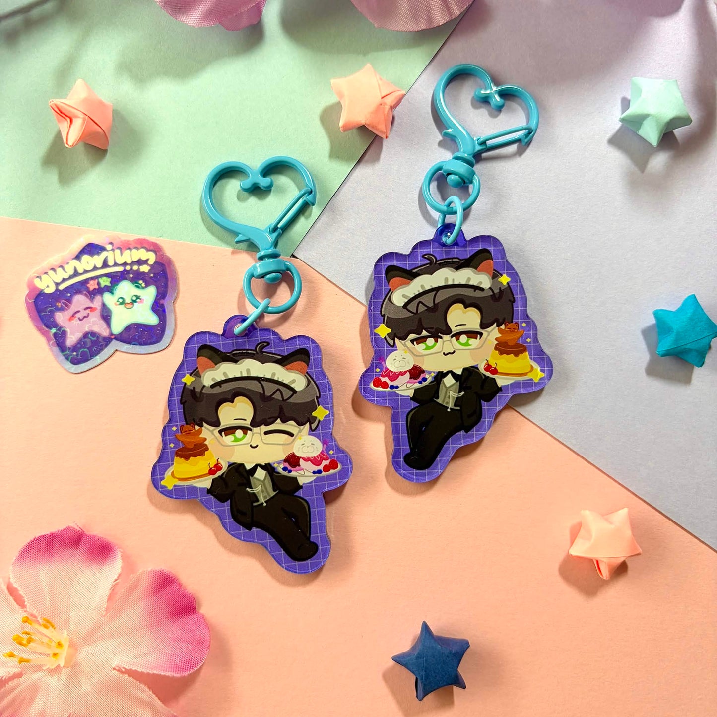 Butler Cafe Keychains | Love and Deepspace