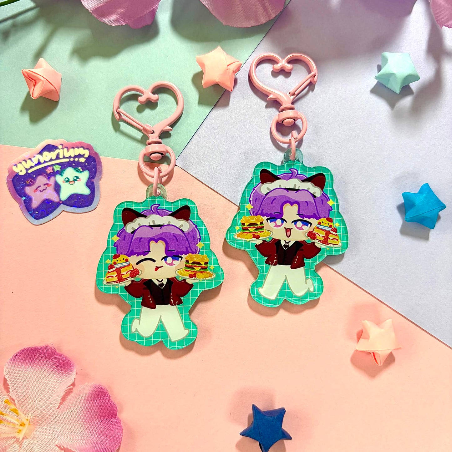 Butler Cafe Keychains | Love and Deepspace