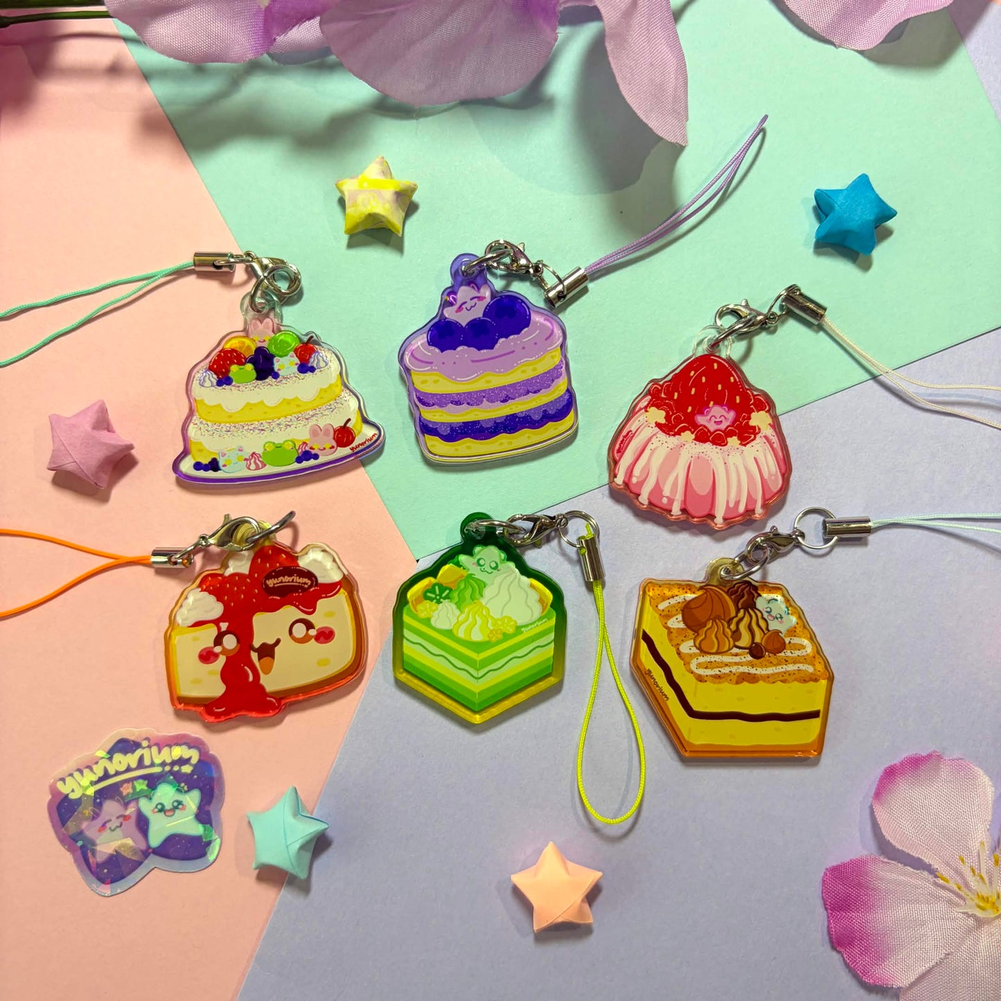 Cake Phone Charms