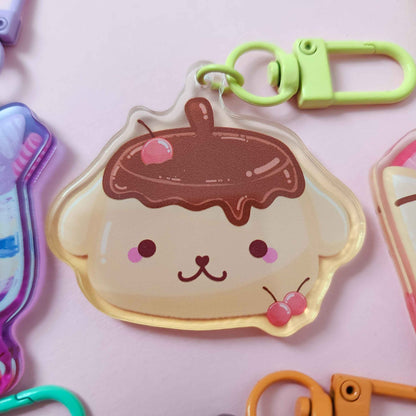 Cute Character Dessert Keychains